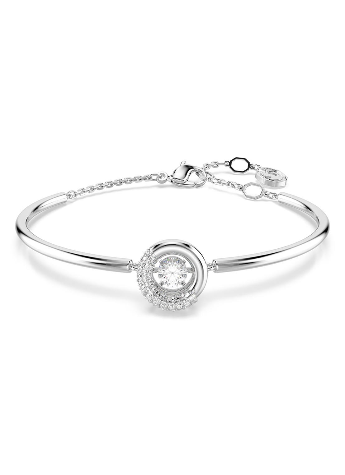 Swarovski Dextera armband mert kristal M - voorkant 5 zilver