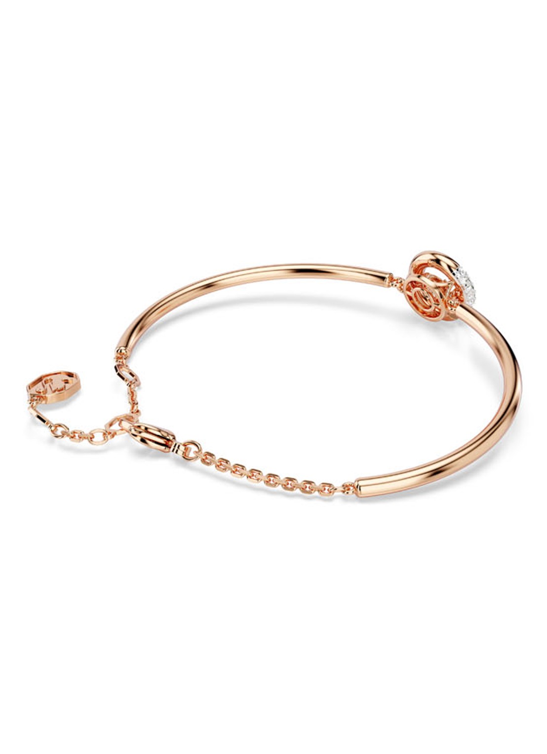 Swarovski Dextera armband met kristal M - detail 3 roségoud