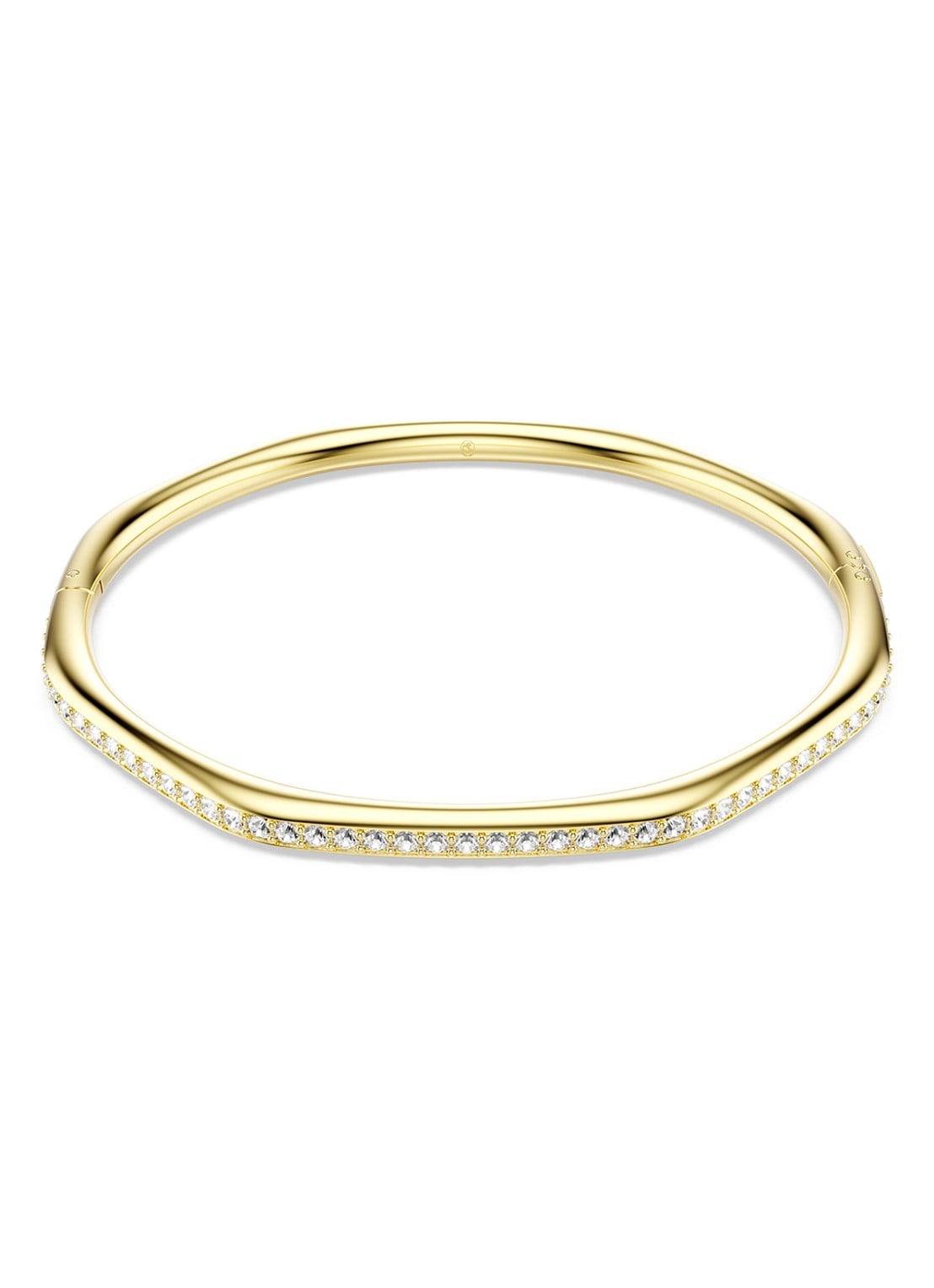 Swarovski Dextera bangle met kristal L - voorkant goud
