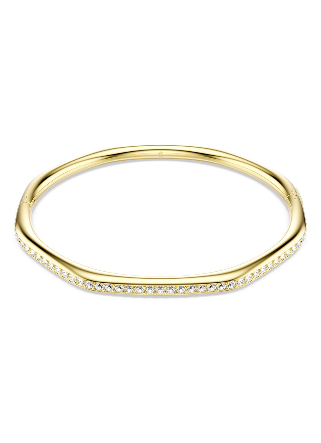 Swarovski Dextera bangle met kristal L - voorkant 2 goud