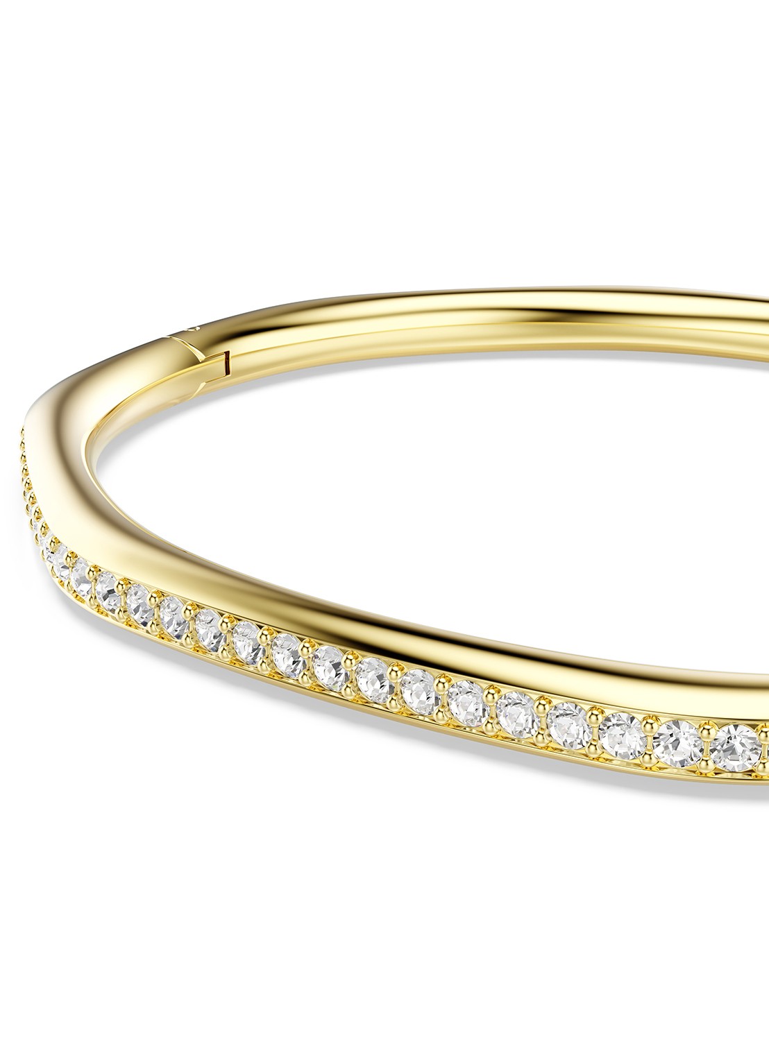 Swarovski Dextera bangle met kristal M - detail 4 goud