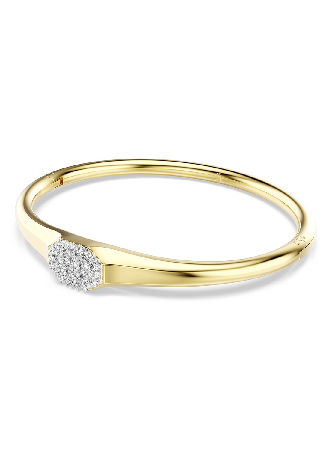 Swarovski Dextera bangle met kristal S - detail goud