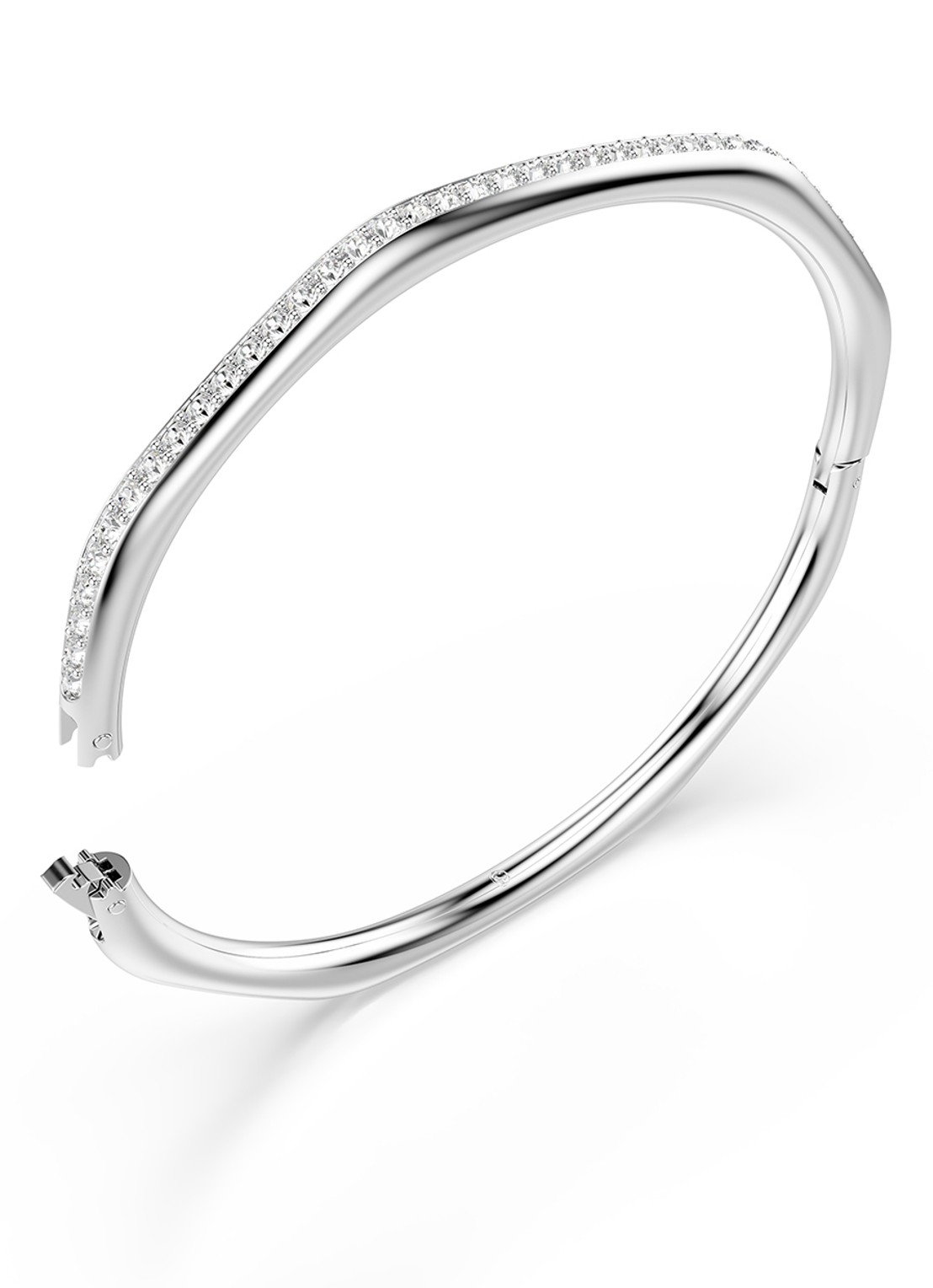 Swarovski Dextera bangle met kristal S - detail 3 zilver