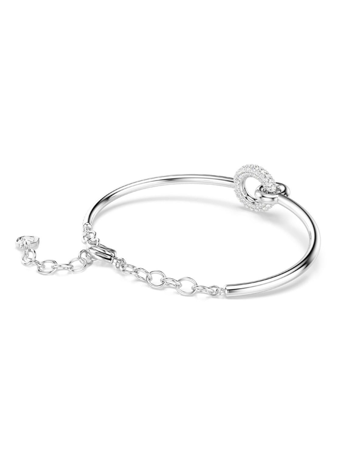 Swarovski Dextera bangle met kristal - detail 5 zilver