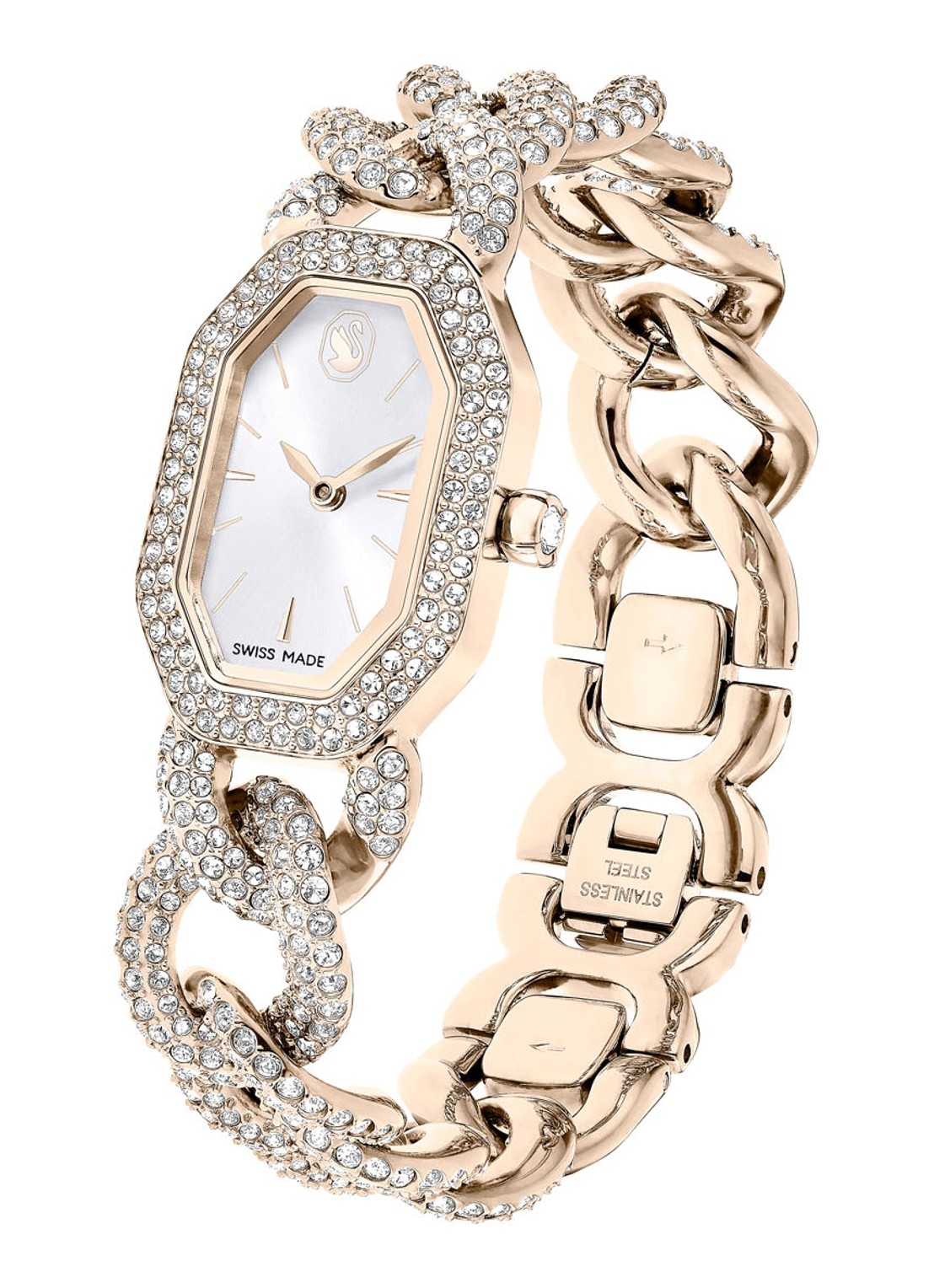 Swarovski Dextera horloge met kristal 5711710 - detail goud