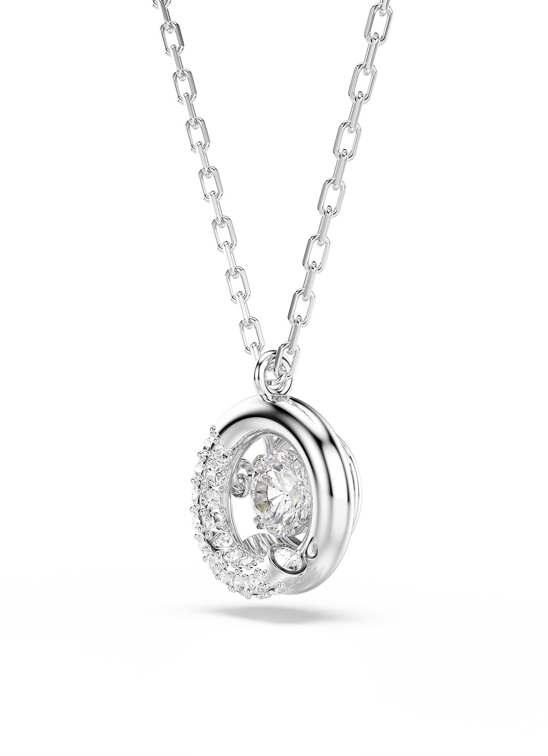 Swarovski Dextera ketting met kristal - detail 4 zilver