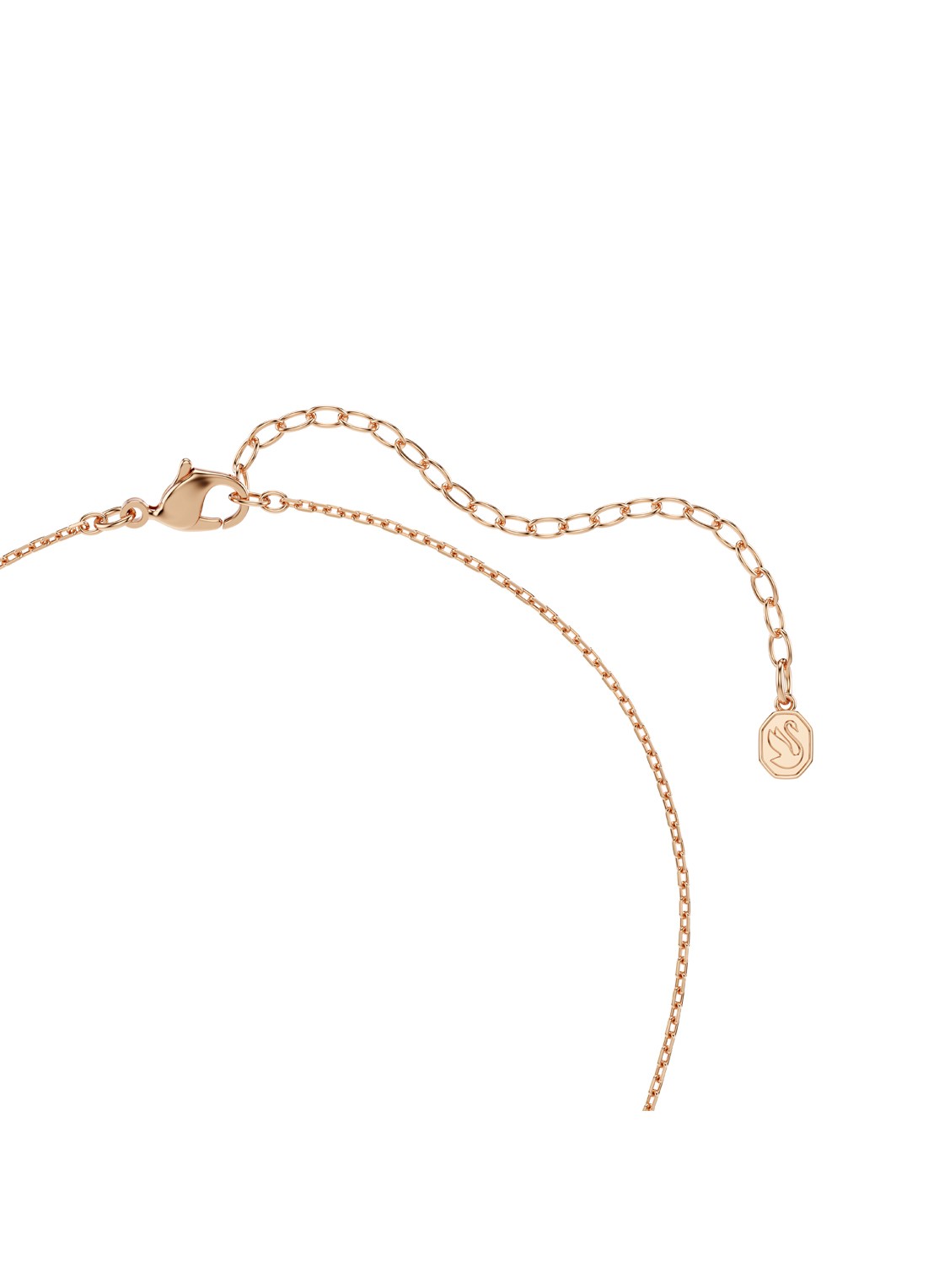 Swarovski Dextera ketting met kristal - detail 4 roségoud