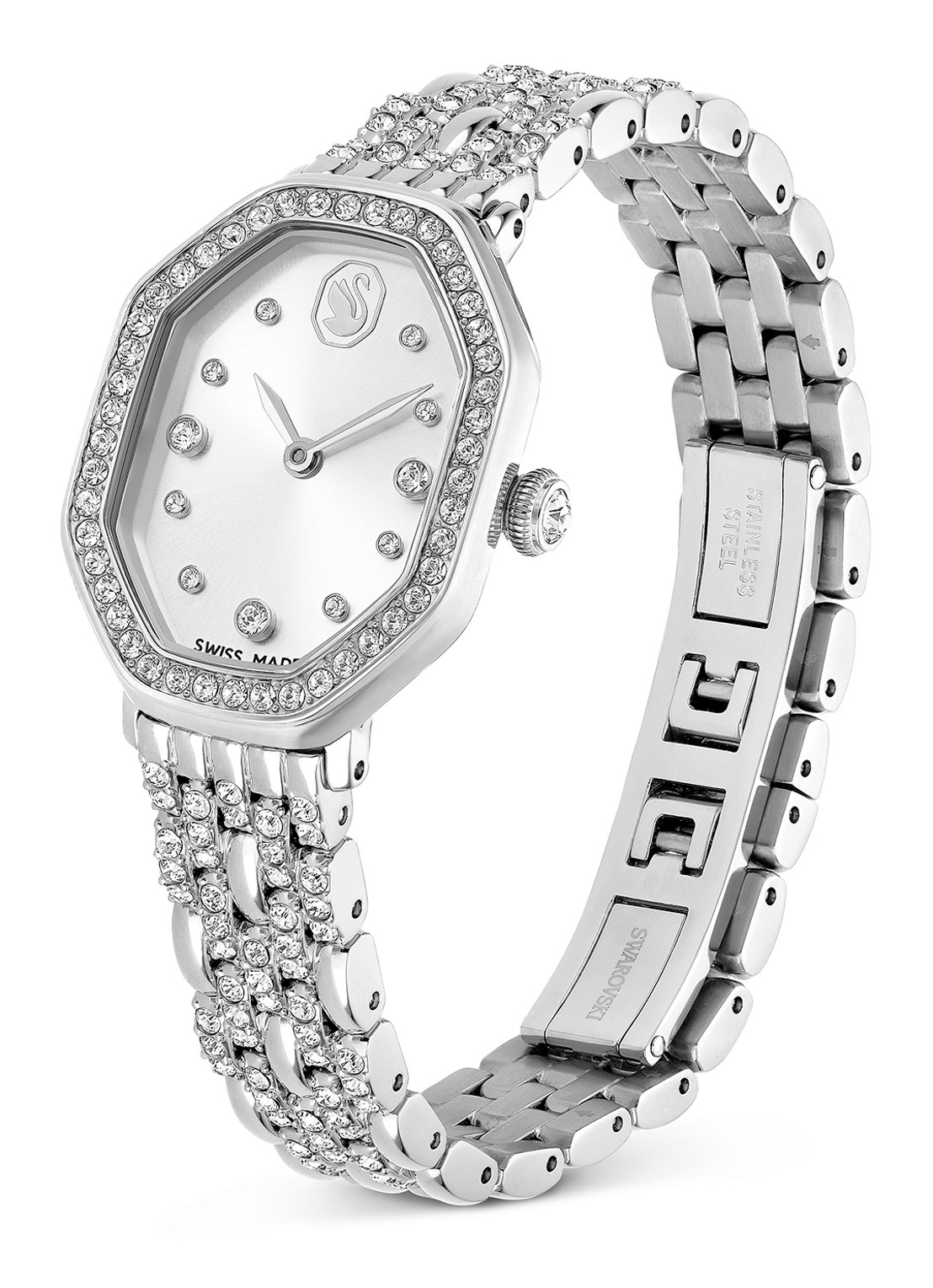 Swarovski Dextera Octagon horloge 5698690  - detail 3 zilver