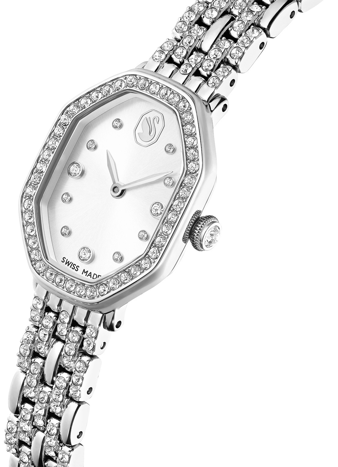Swarovski Dextera Octagon horloge 5698690  - detail 5 zilver