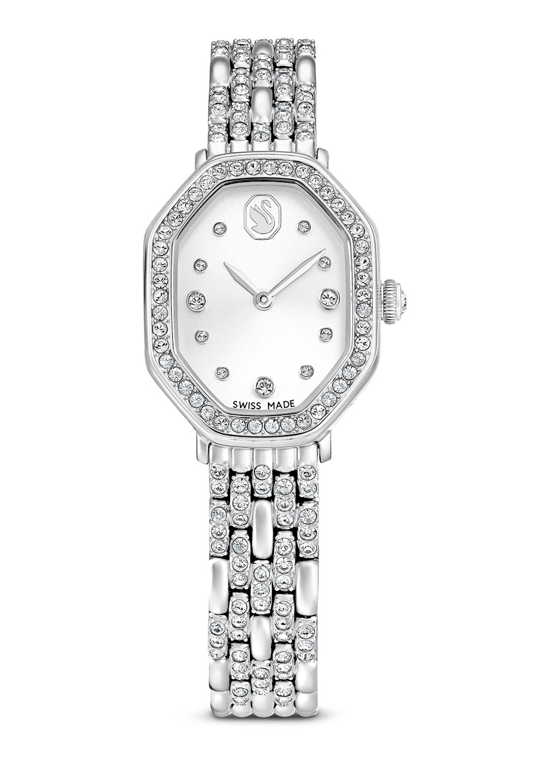 Swarovski Dextera Octagon horloge 5698690  - voorkant zilver