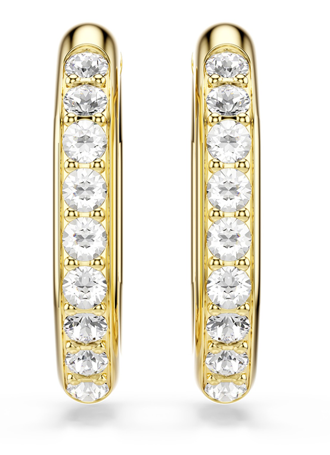 Swarovski Dextera oorringen  met kristal - detail goud