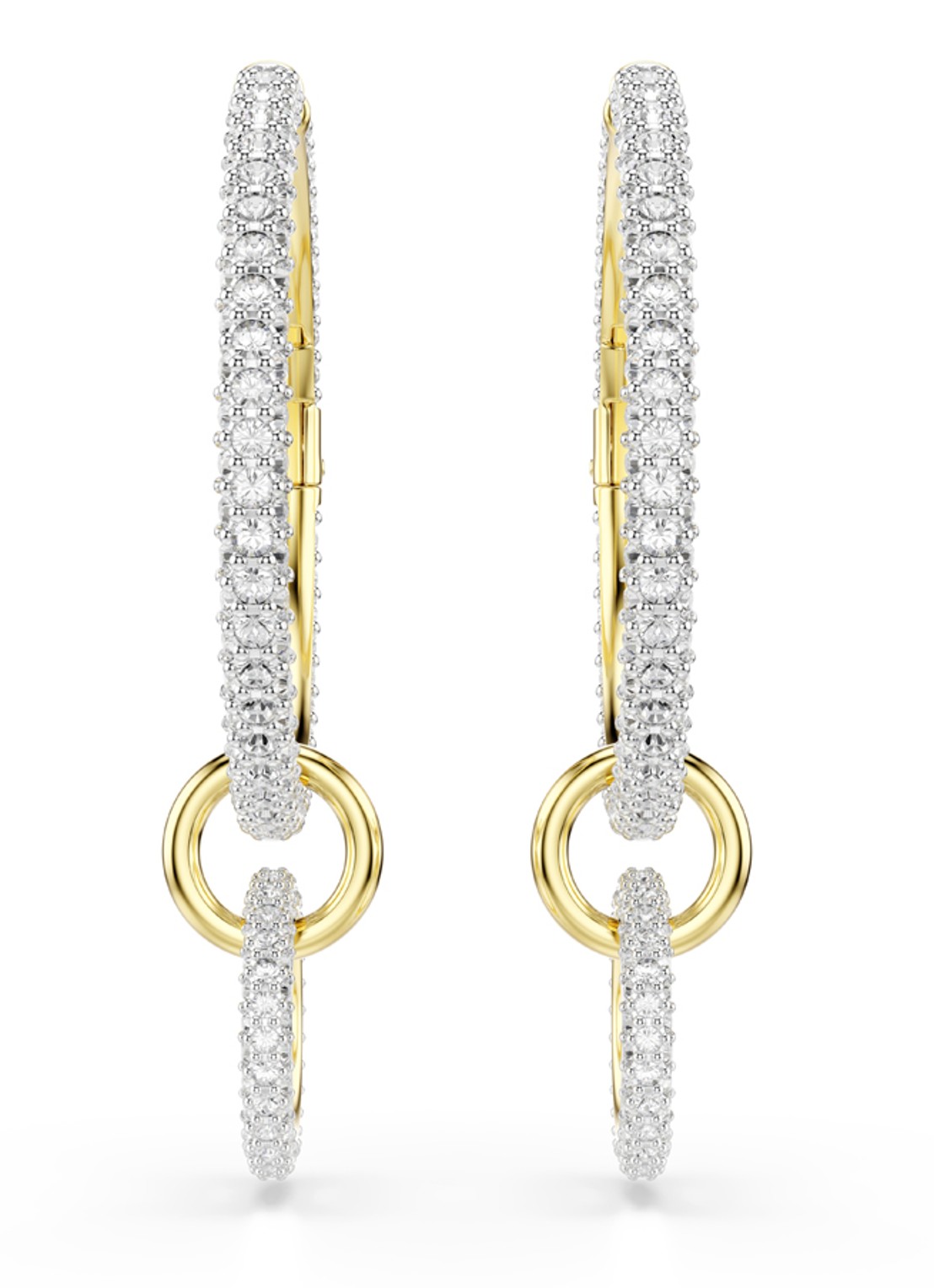 Swarovski Dextera oorringen verguld - detail 2 goud
