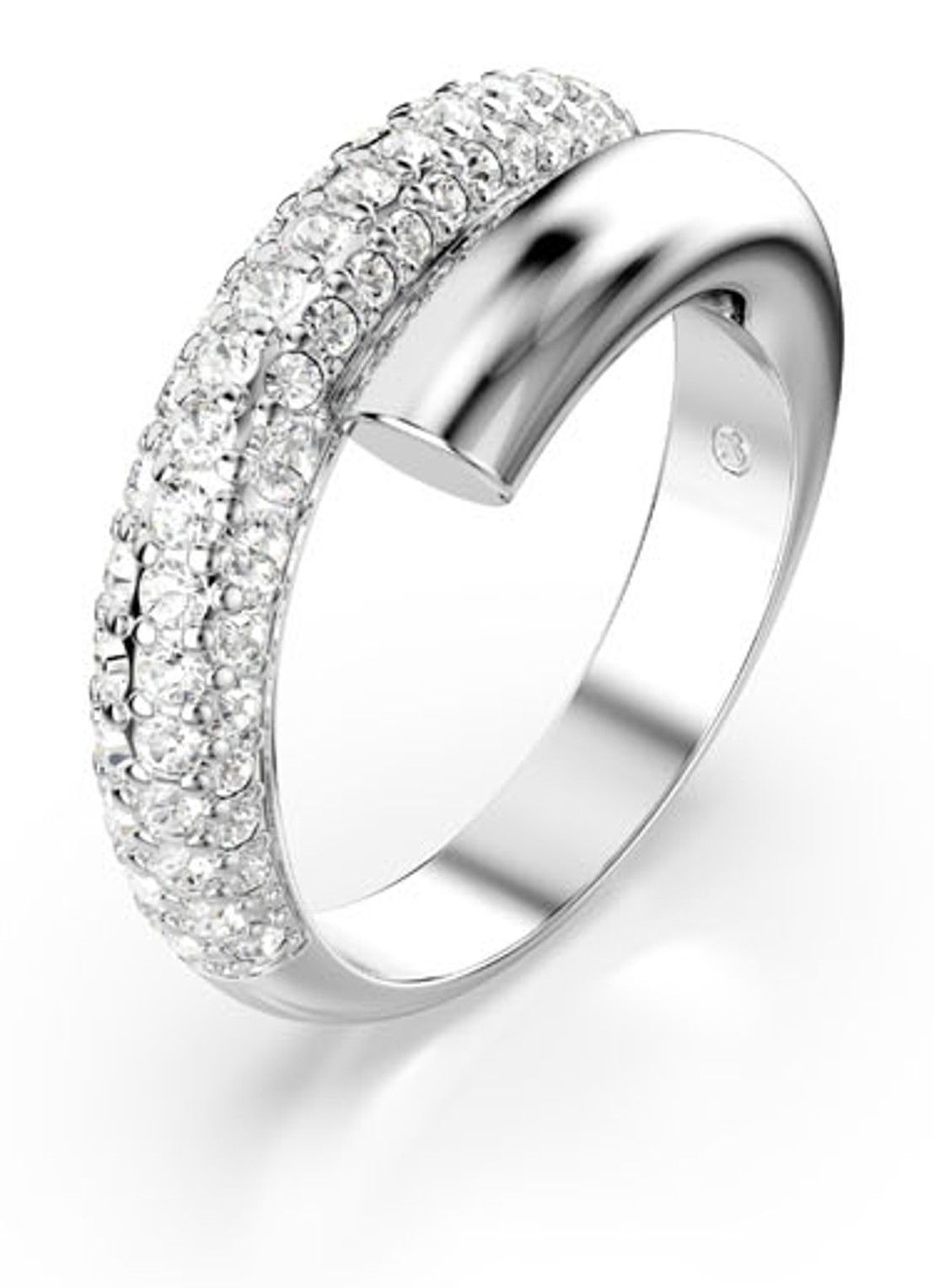Swarovski Dextera ring met kristal 58 - detail zilver