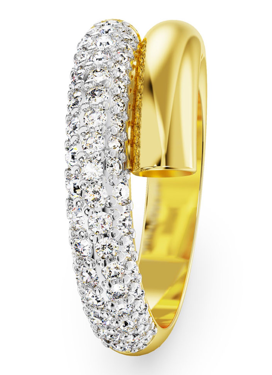 Swarovski Dextera ring verguld 55 - detail 3 goud