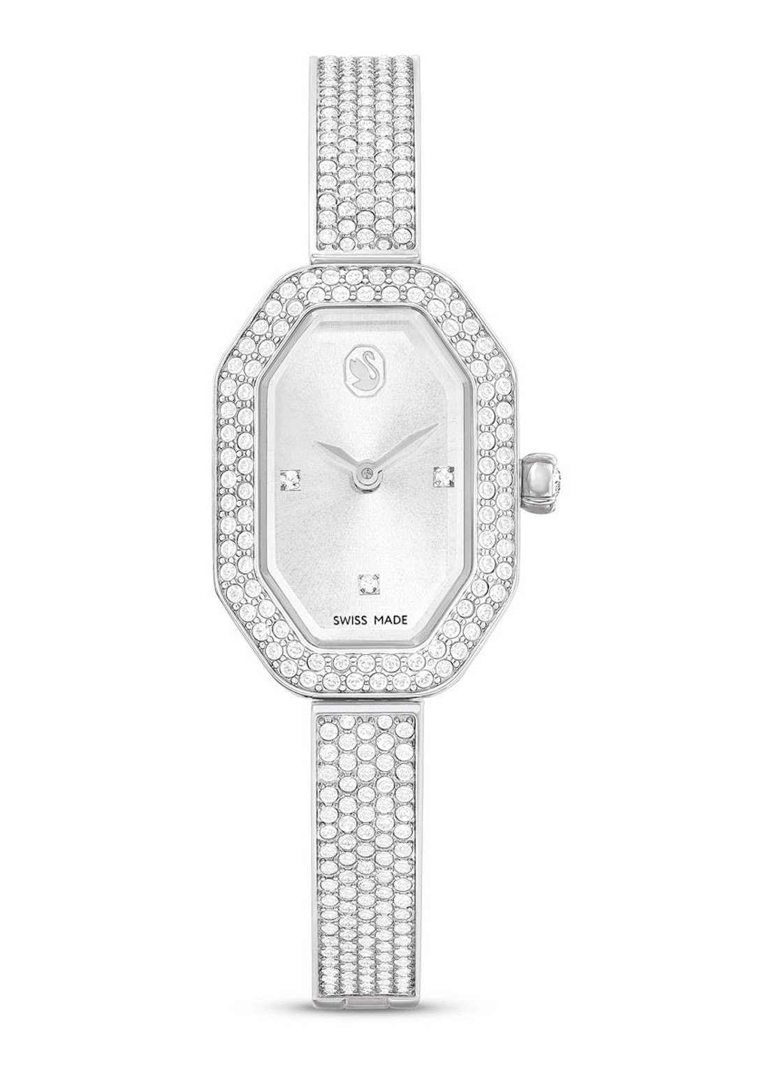 Swarovski Dextra Bangle horloge 5672977 - voorkant zilver