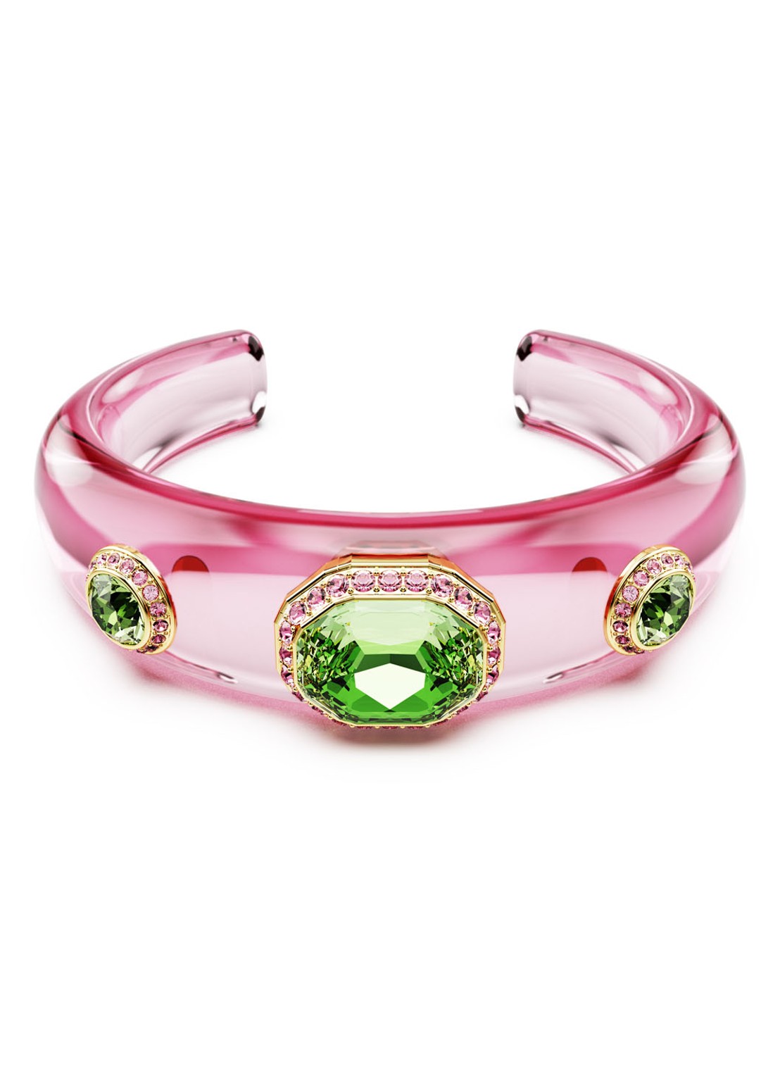 Swarovski Dulcis bangle L - voorkant roze