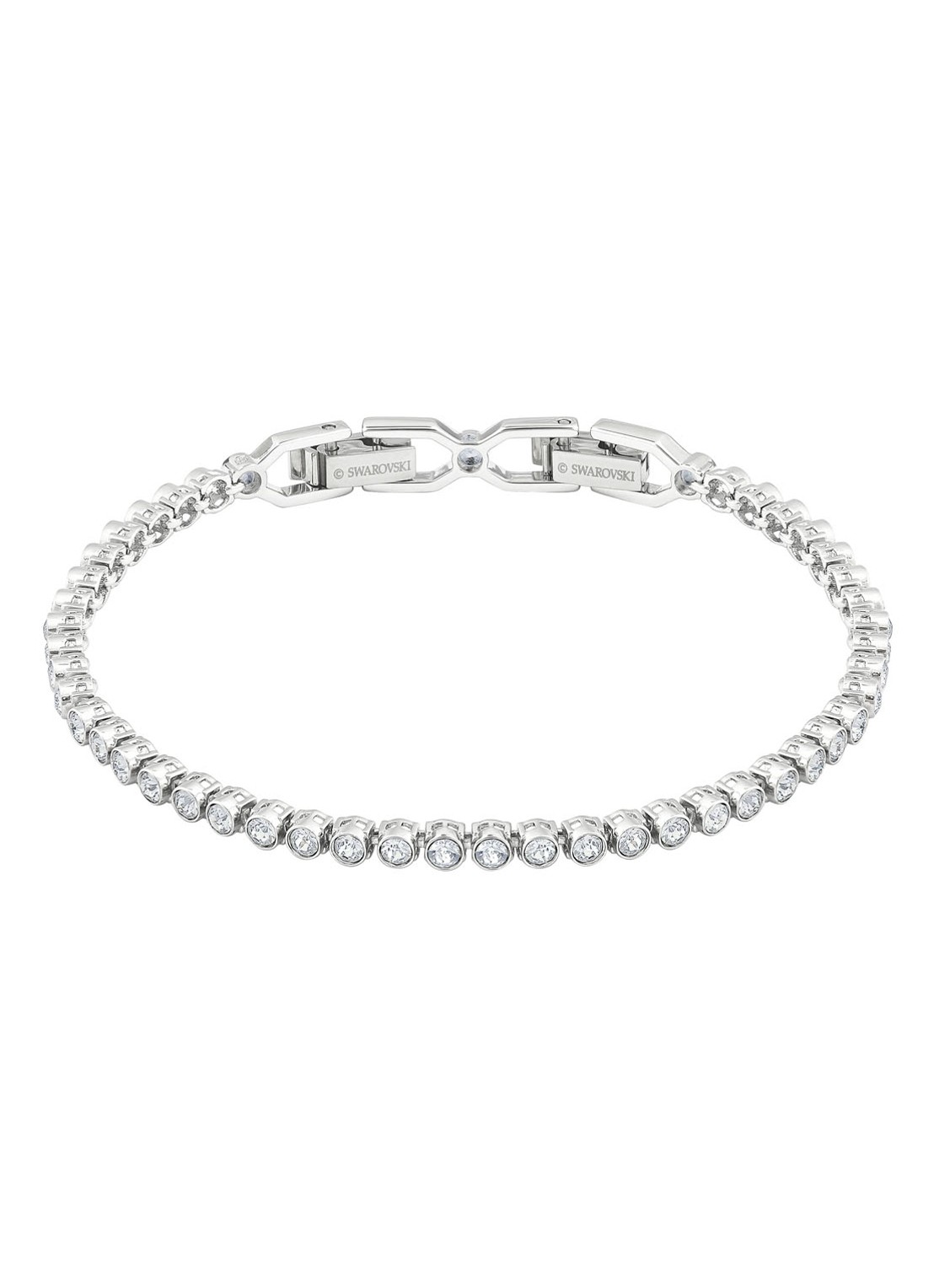 Swarovski Emily armband met kristal - voorkant zilver