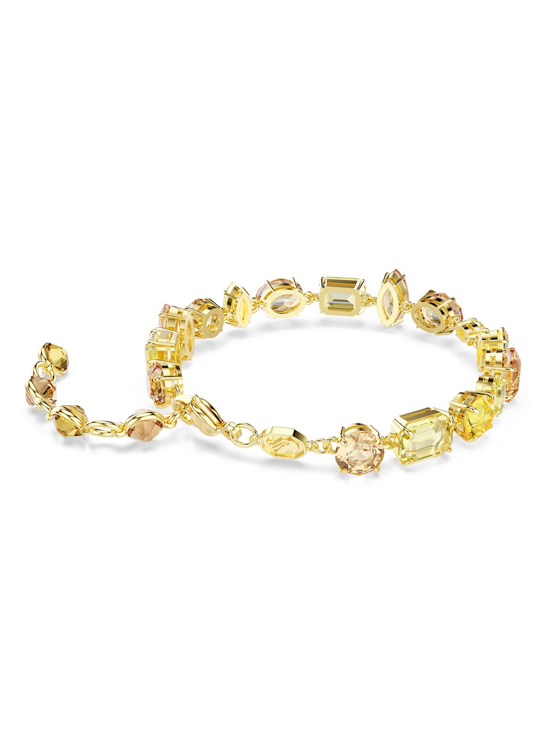 Swarovski Gema armband met kristal M - detail 4 goud