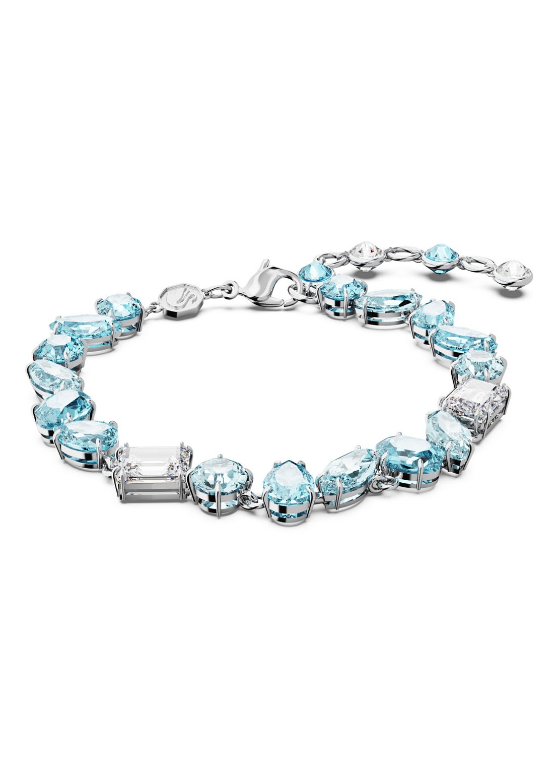 Swarovski Gema armband met kristal - voorkant 3 blauw