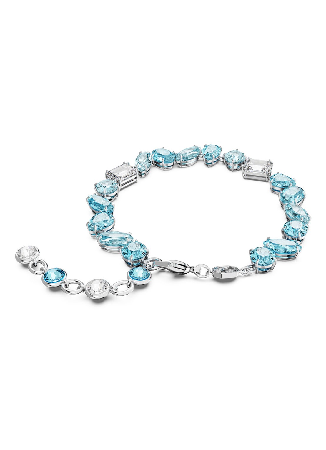 Swarovski Gema armband met kristal - voorkant 4 blauw