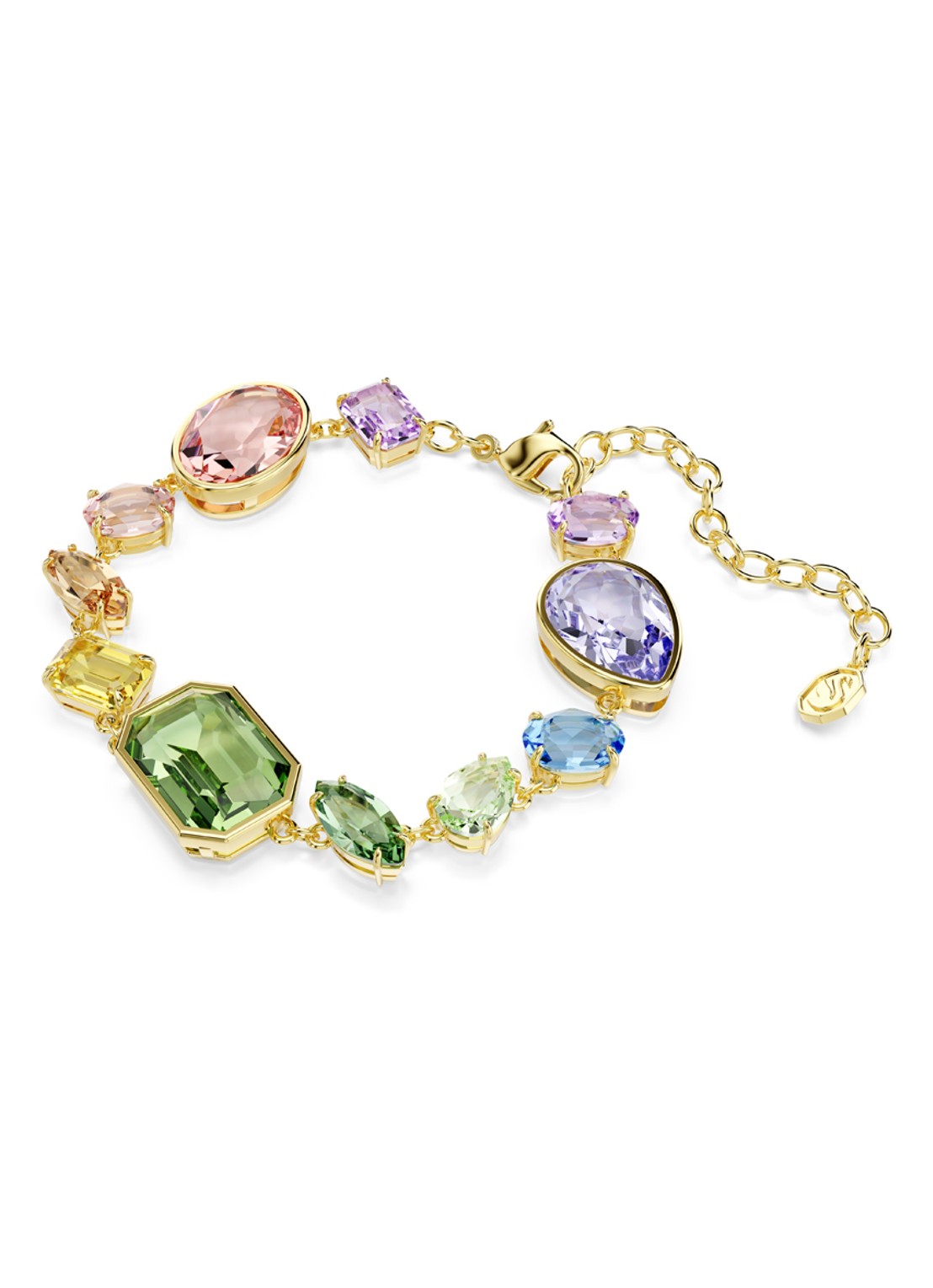 Swarovski Gema armband met kristal  - detail goud