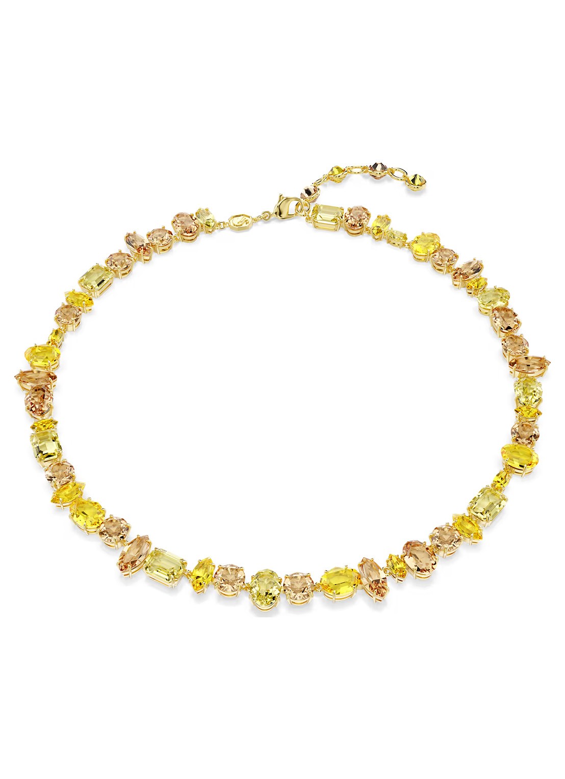 Swarovski Gema armband met kristal - voorkant 4 geel