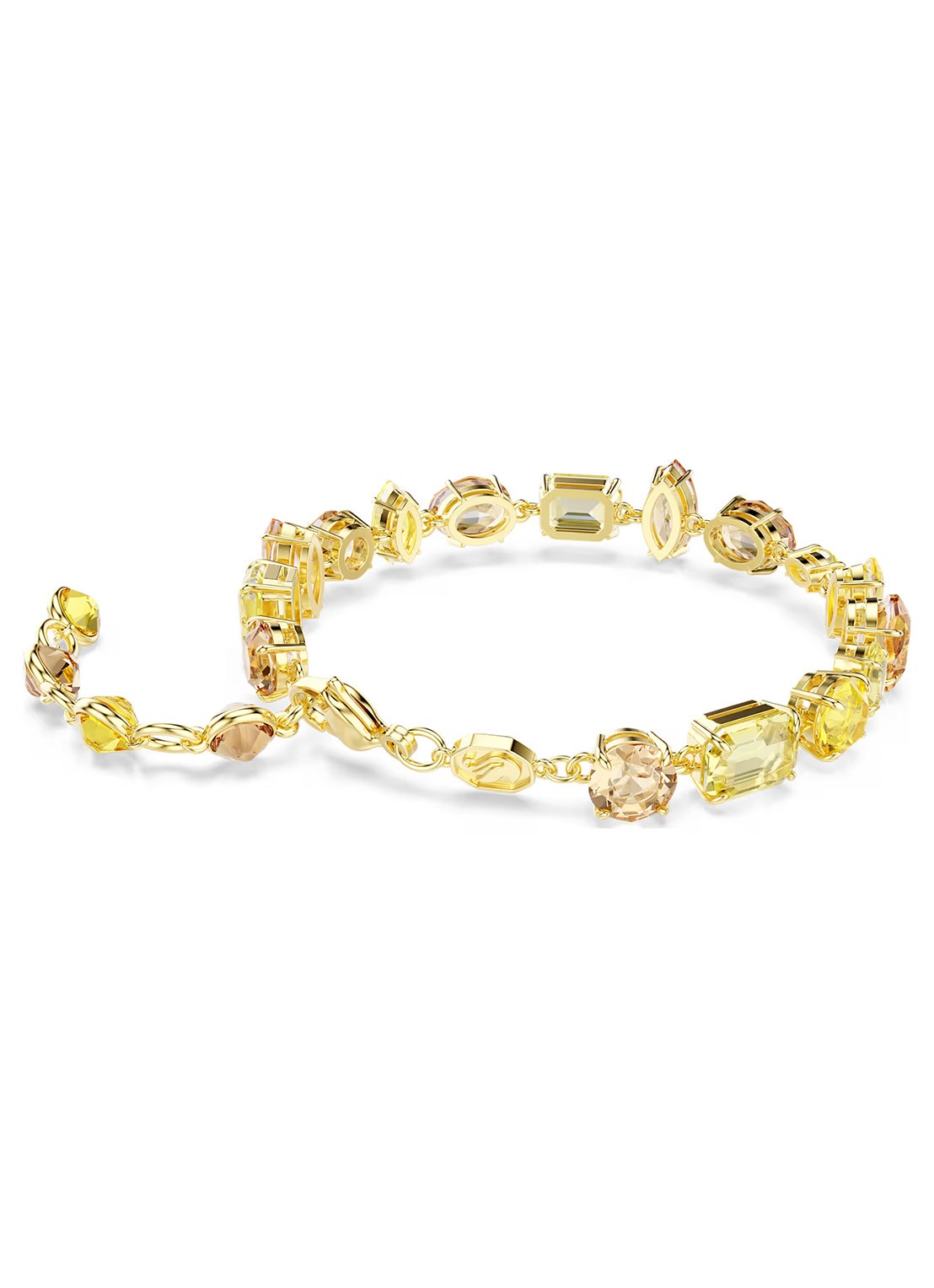 Swarovski Gema armband met kristal - detail 2 geel
