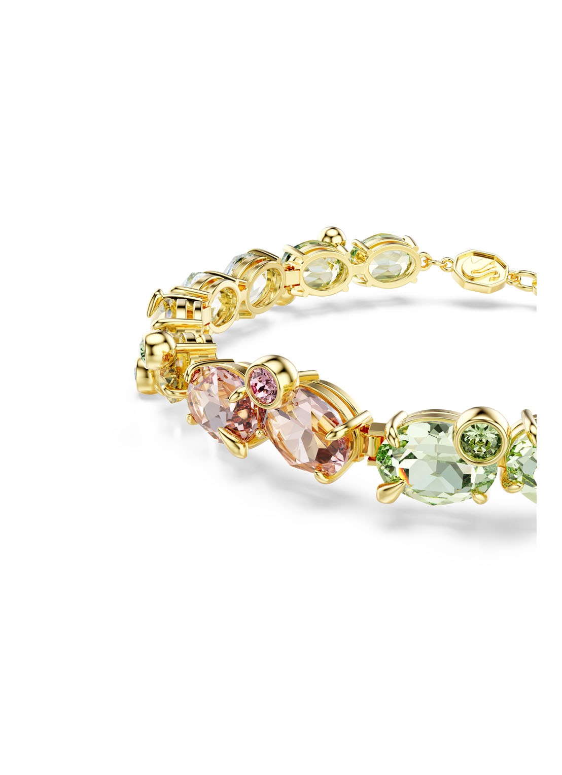 Swarovski Gema armband verguld M  - detail 4 goud