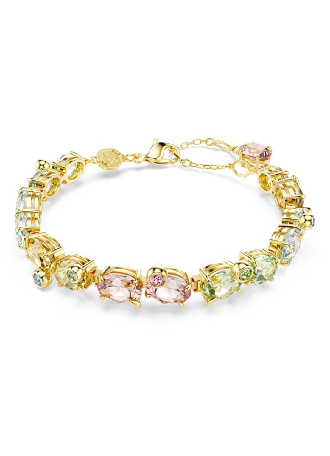 Swarovski Gema armband verguld M  - voorkant goud