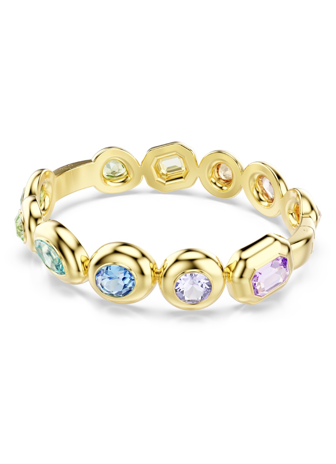 Swarovski Gema bangle verguld L  - detail goud