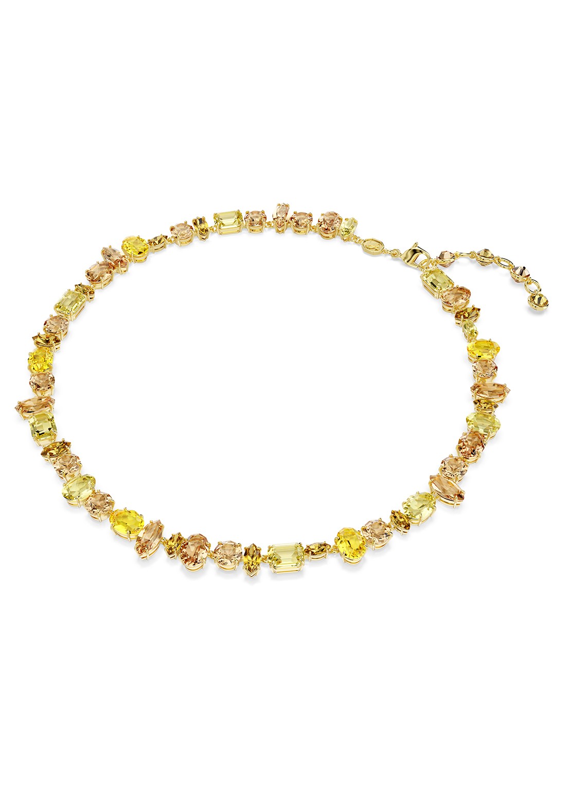 Swarovski Gema ketting met kristal - detail goud