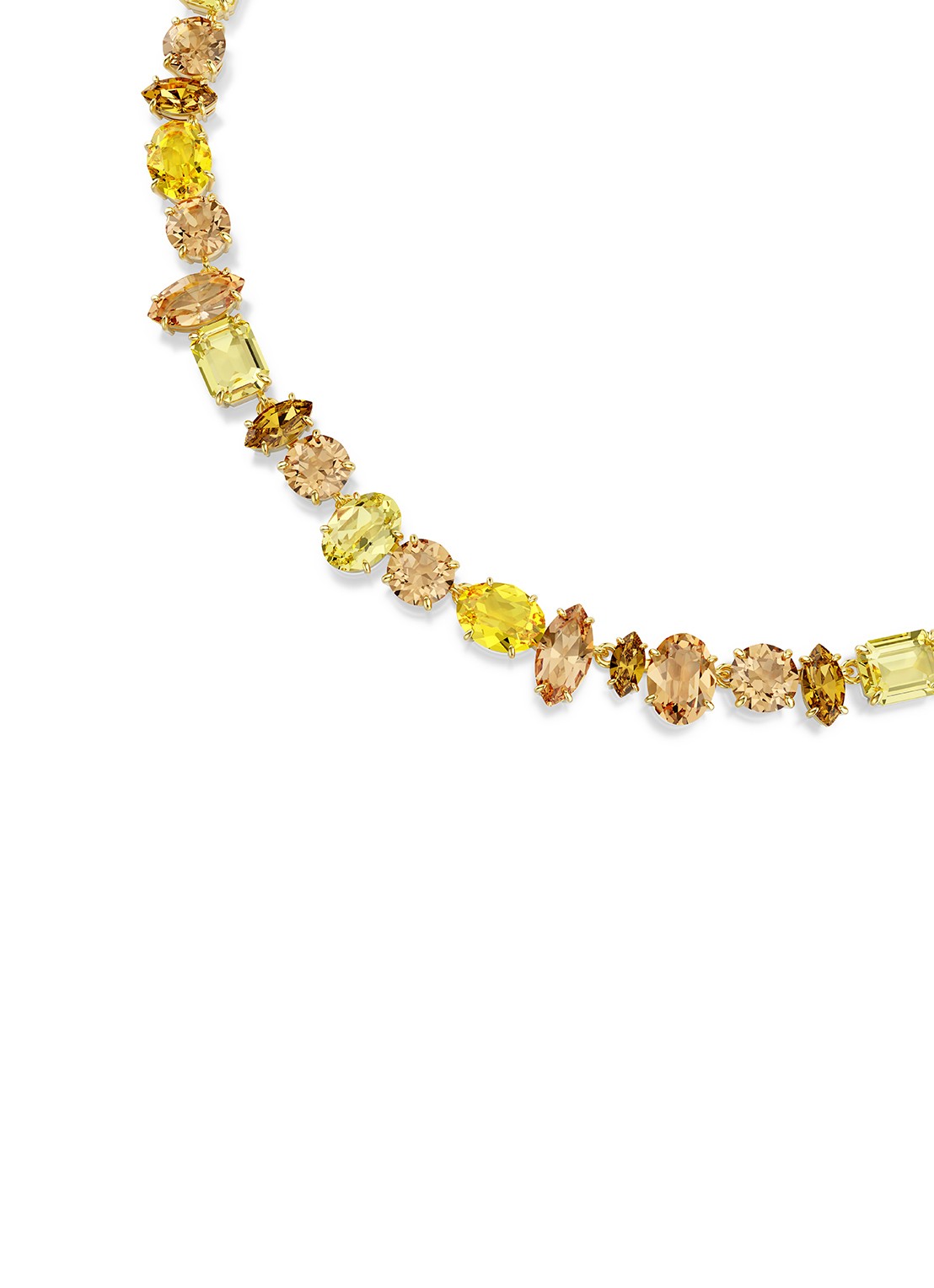 Swarovski Gema ketting met kristal - detail 3 goud
