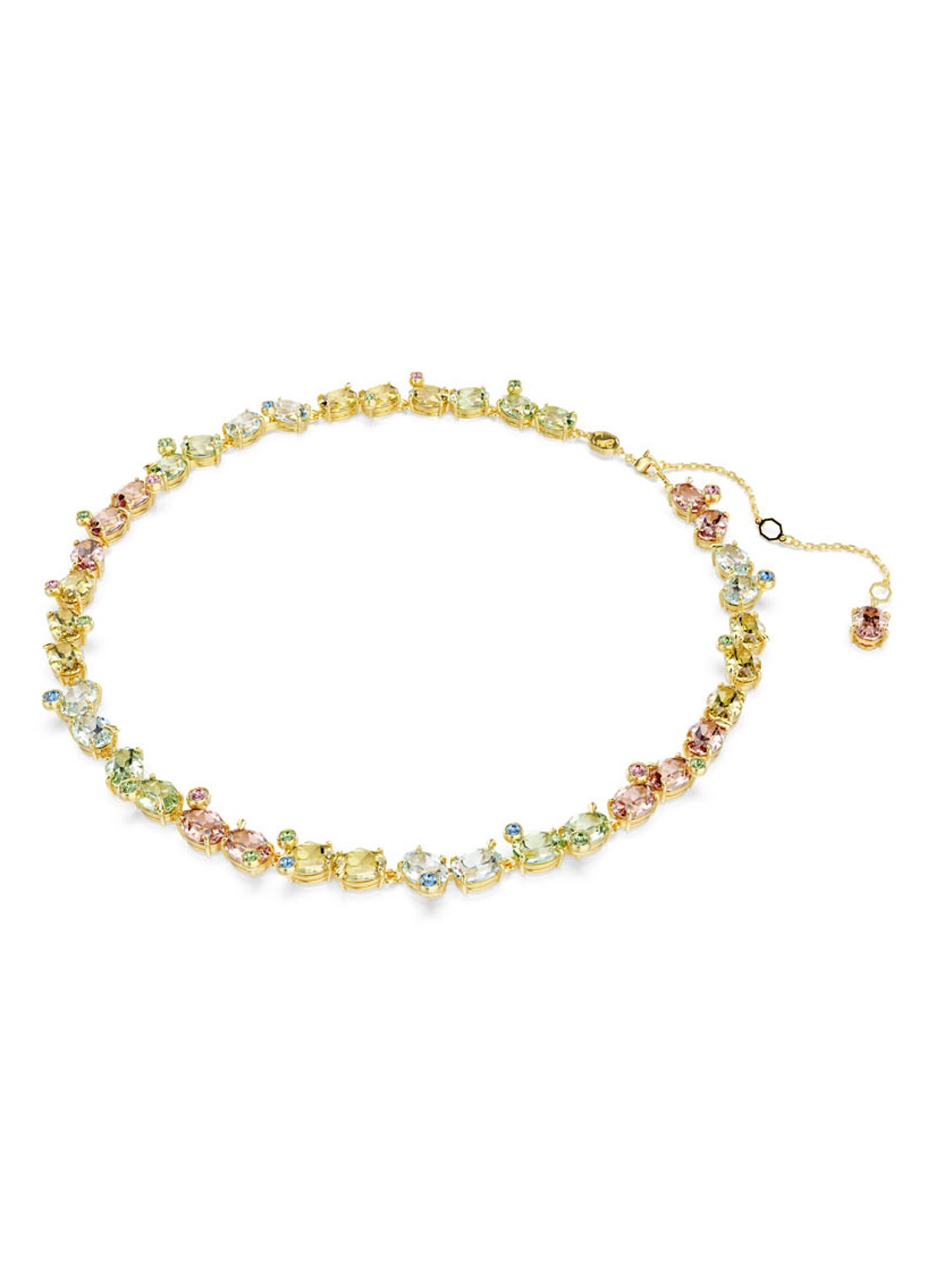 Swarovski Gema ketting verguld  - detail goud