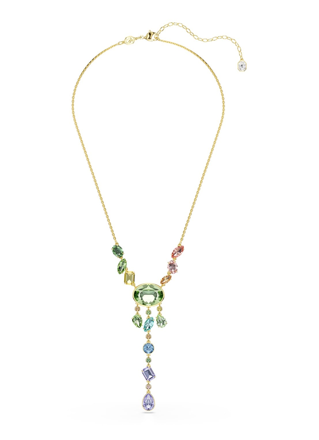 Swarovski Gema ketting verguld - detail 2 goud