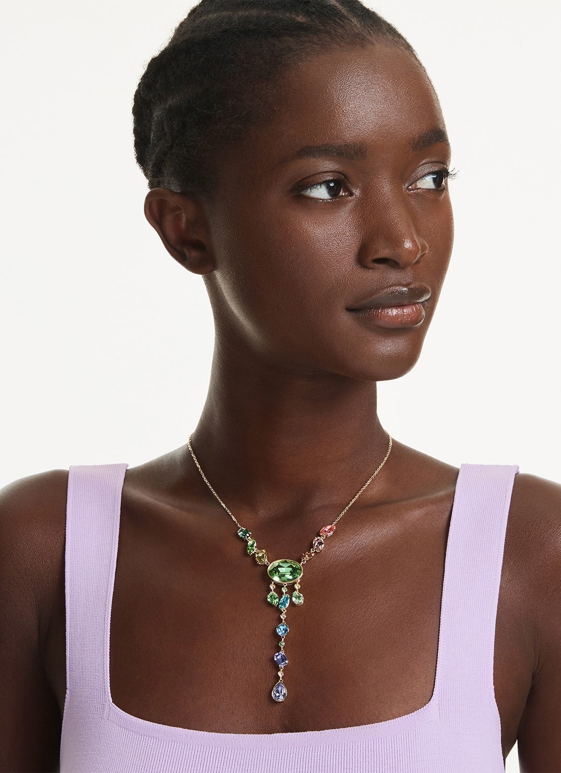Swarovski Gema ketting verguld - detail 6 goud