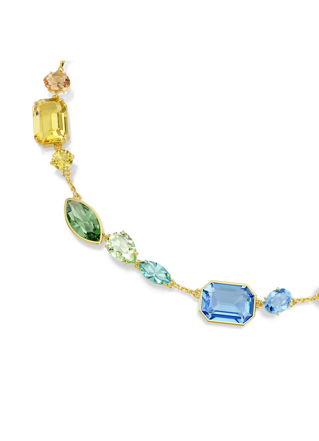 Swarovski Gema ketting verguld  - detail 4 goud
