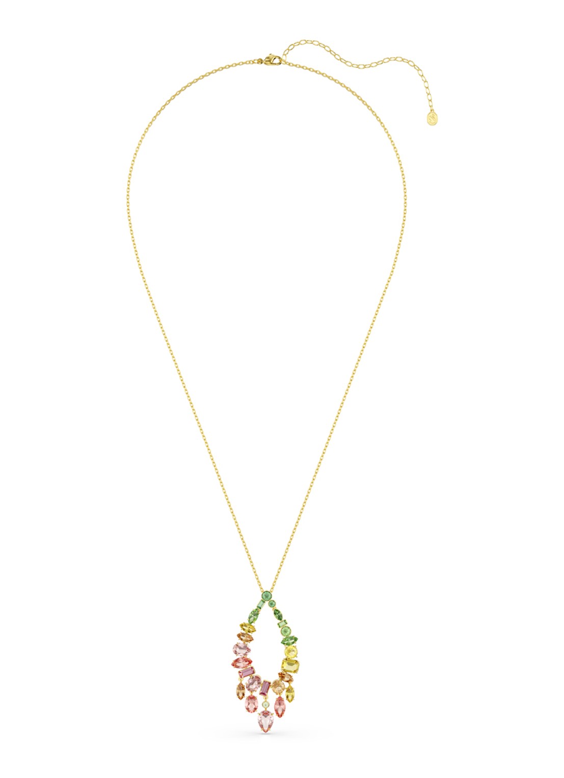 Swarovski Gema ketting verguld - detail goud