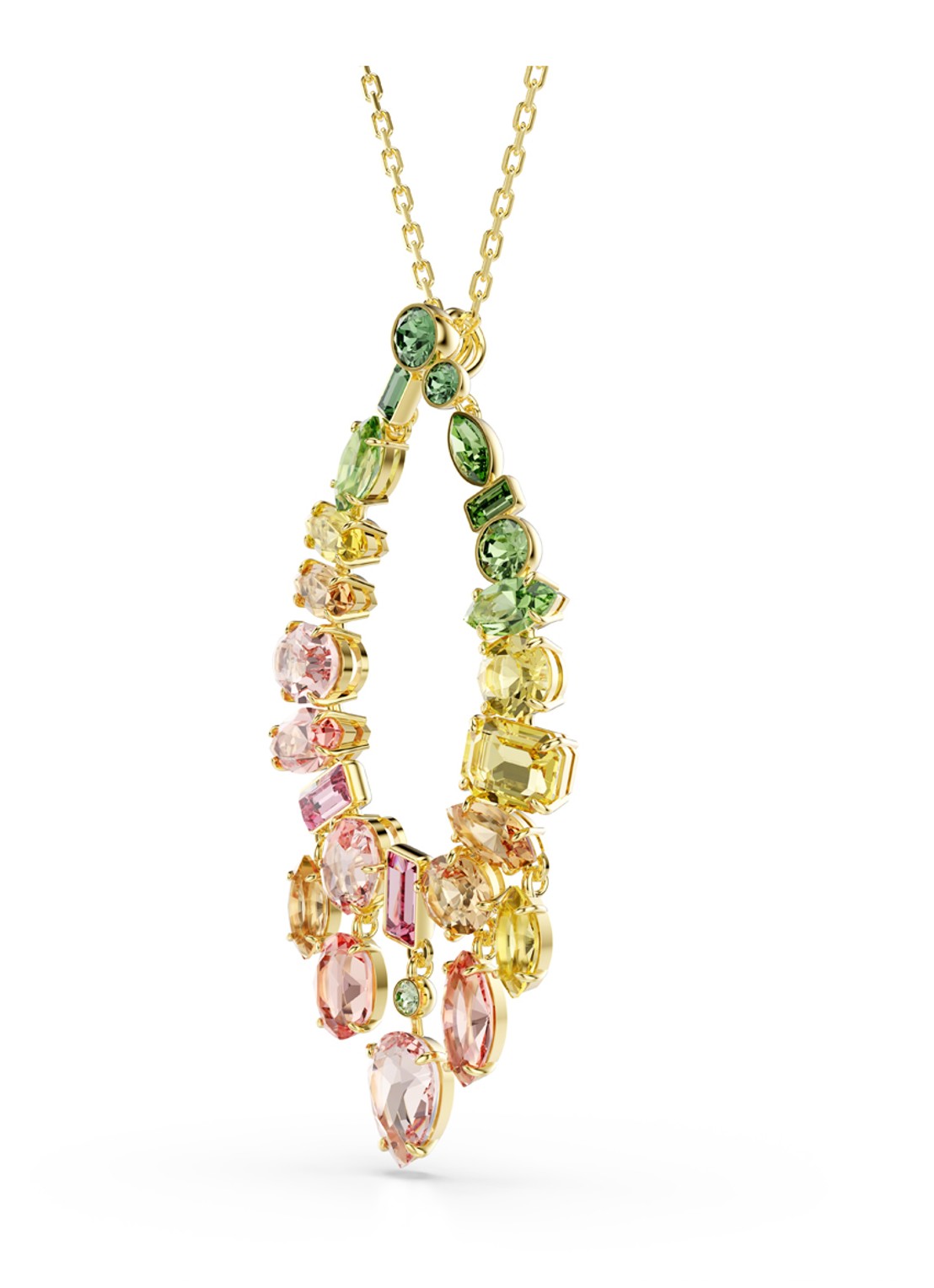 Swarovski Gema ketting verguld - detail 2 goud