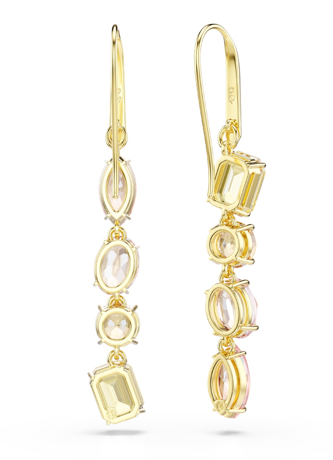 Swarovski Gema oorhangers verguld - detail 4 goud