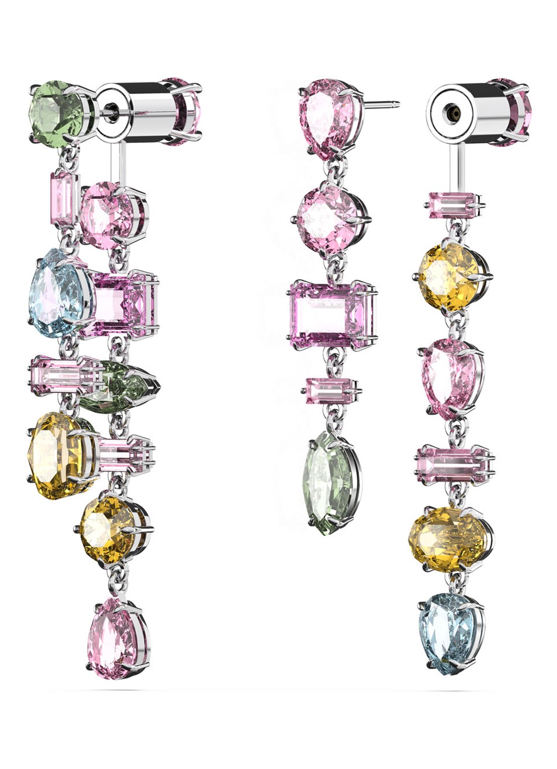 Swarovski Gema oorstekers met kristal - voorkant 4 multicolor
