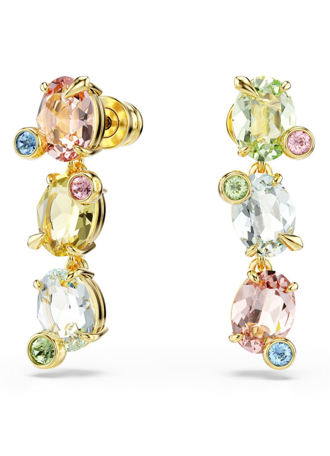 Swarovski Gema oorstekers verguld  - detail 2 goud