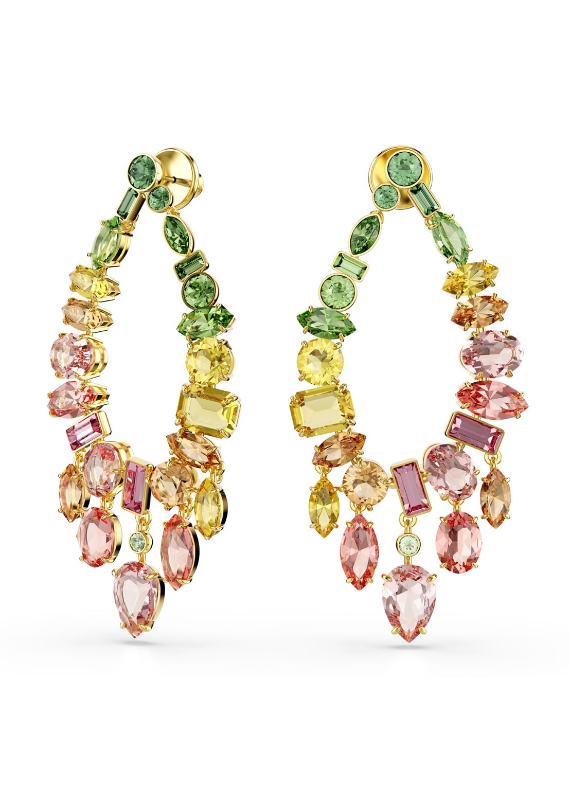 Swarovski Gema oorstekers verguld  - detail goud