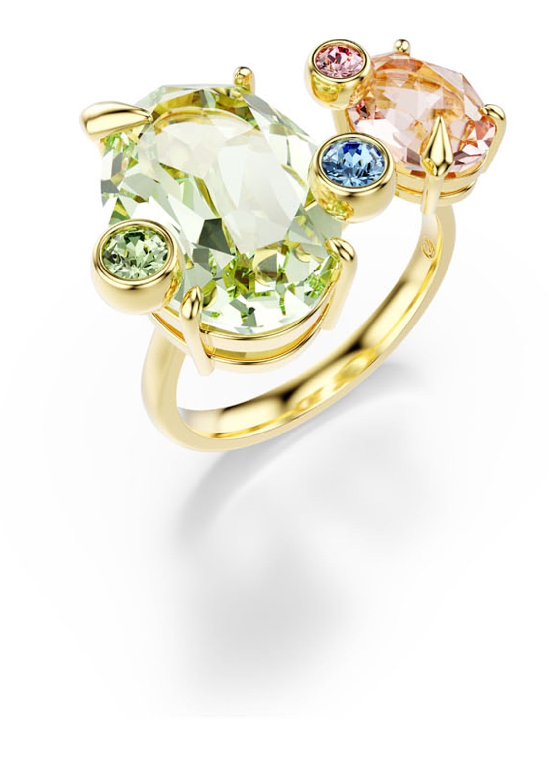 Swarovski Gema ring set van 3 50 - detail 4 goud