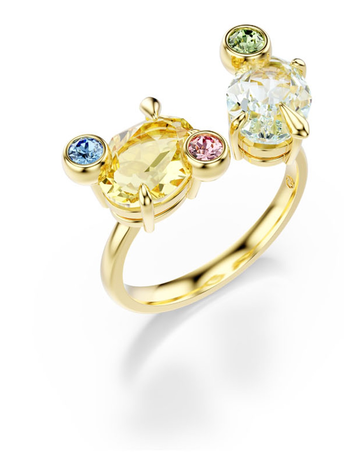 Swarovski Gema ring set van 3 50 - detail 5 goud
