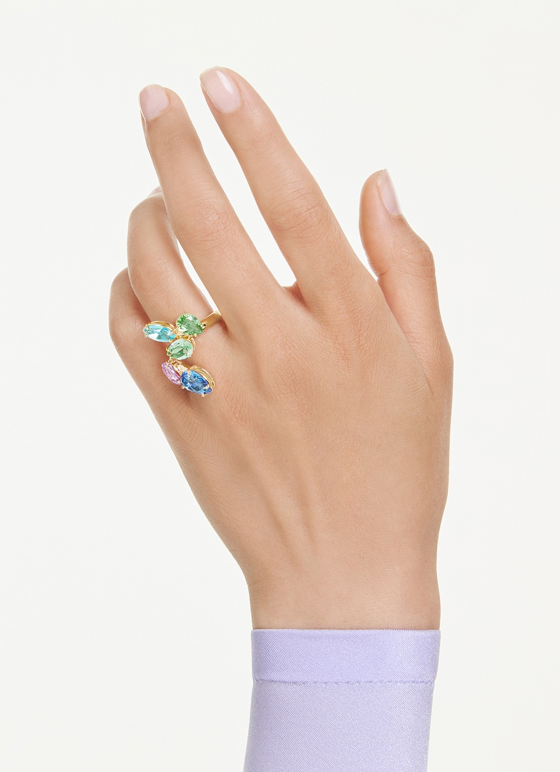 Swarovski Gema ring verguld 55 - detail 5 goud