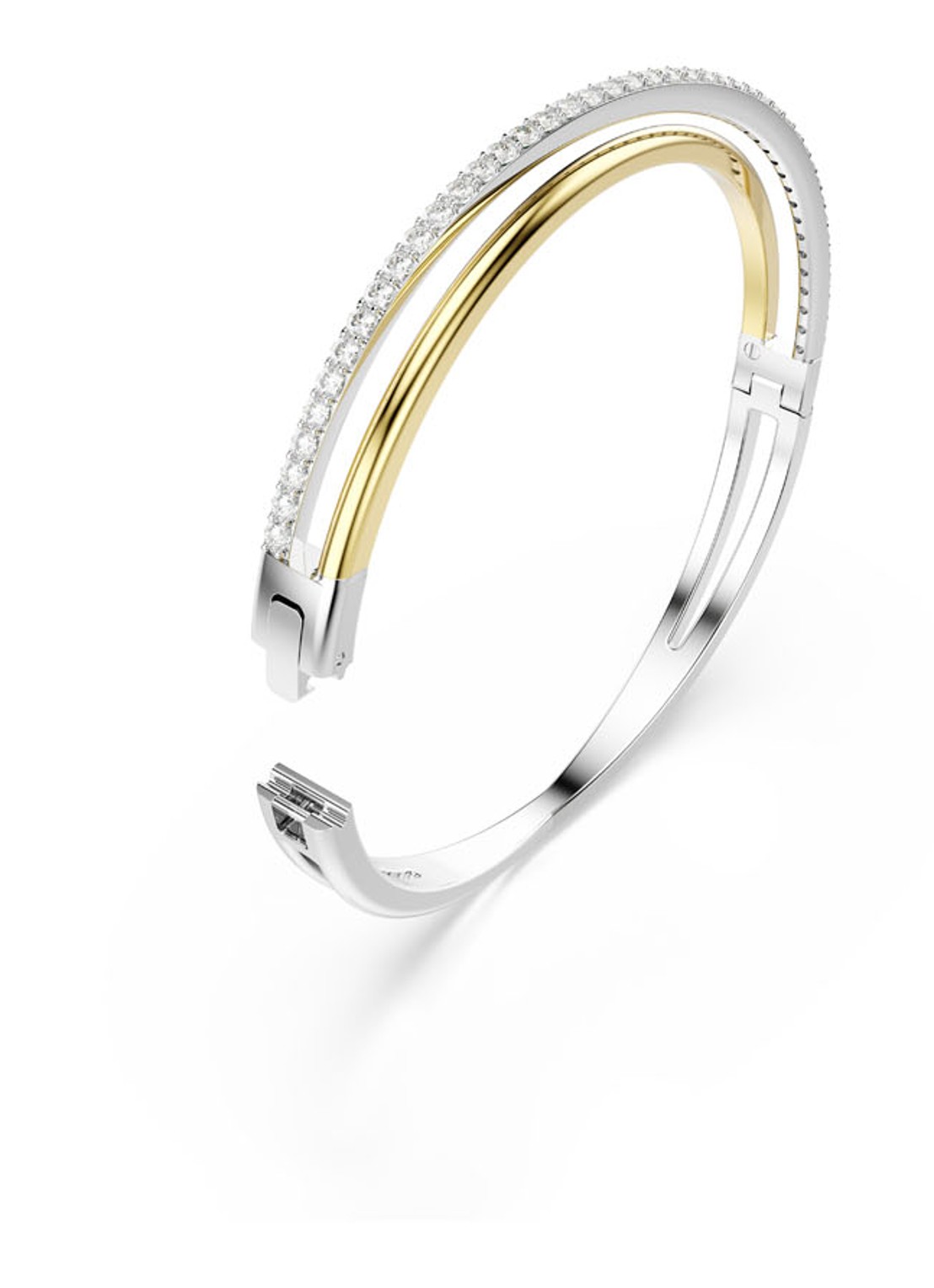 Swarovski Hyperbola bangle met zirkonia L - detail 3 zilver