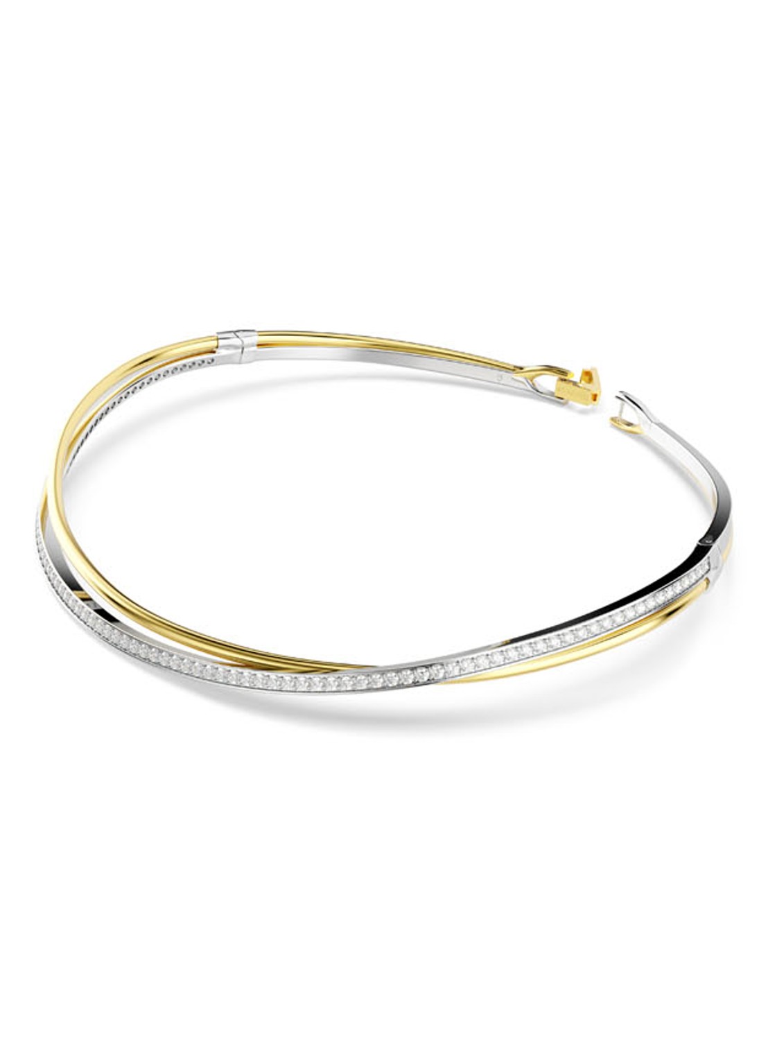 Swarovski Hyperbola choker M - detail goud