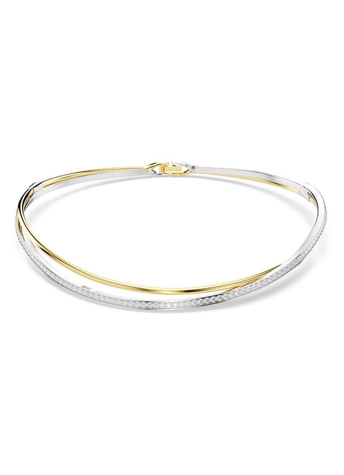 Swarovski Hyperbola choker M - voorkant 4 goud
