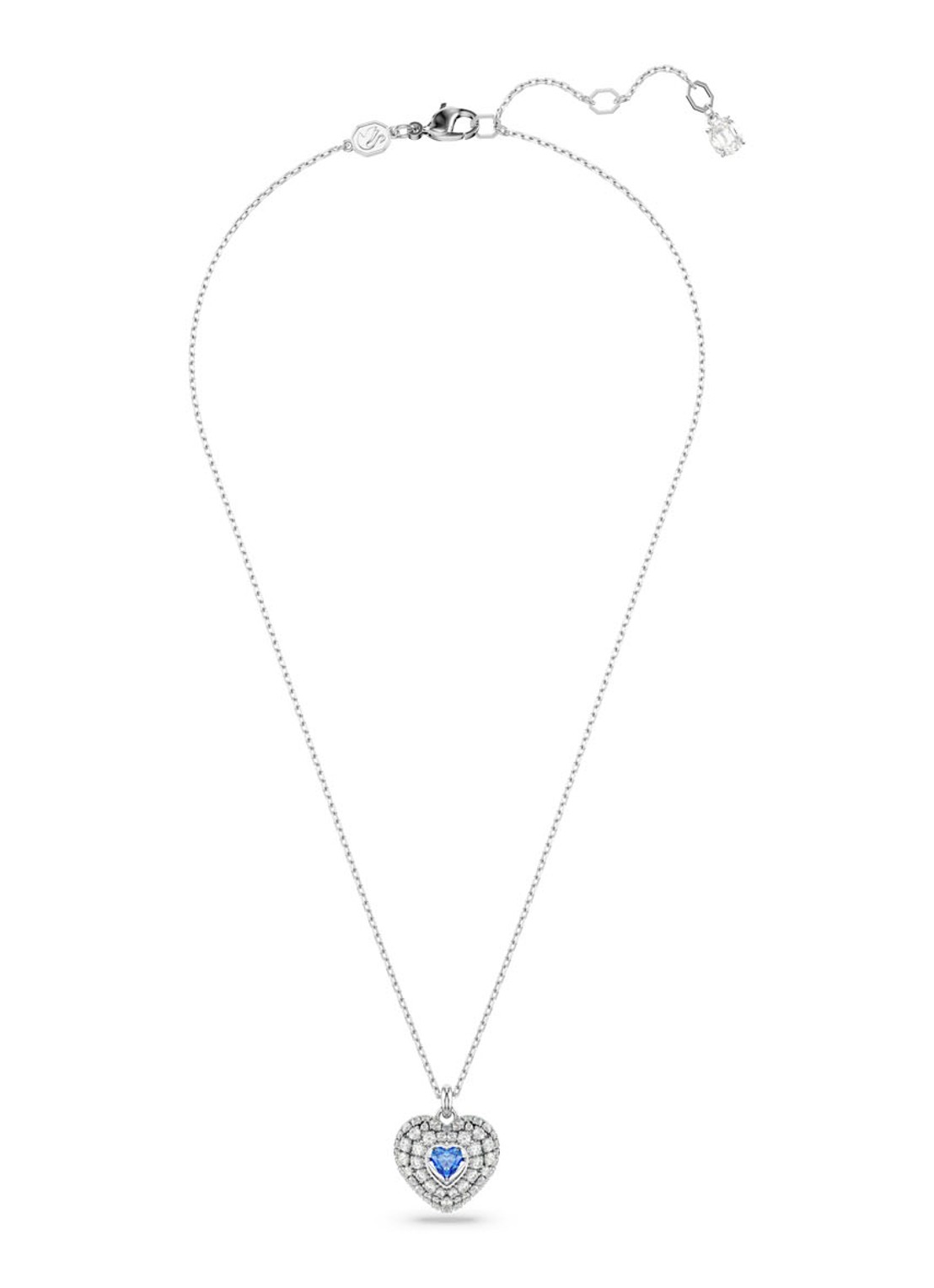 Swarovski Hyperbola ketting met kristal  - detail zilver