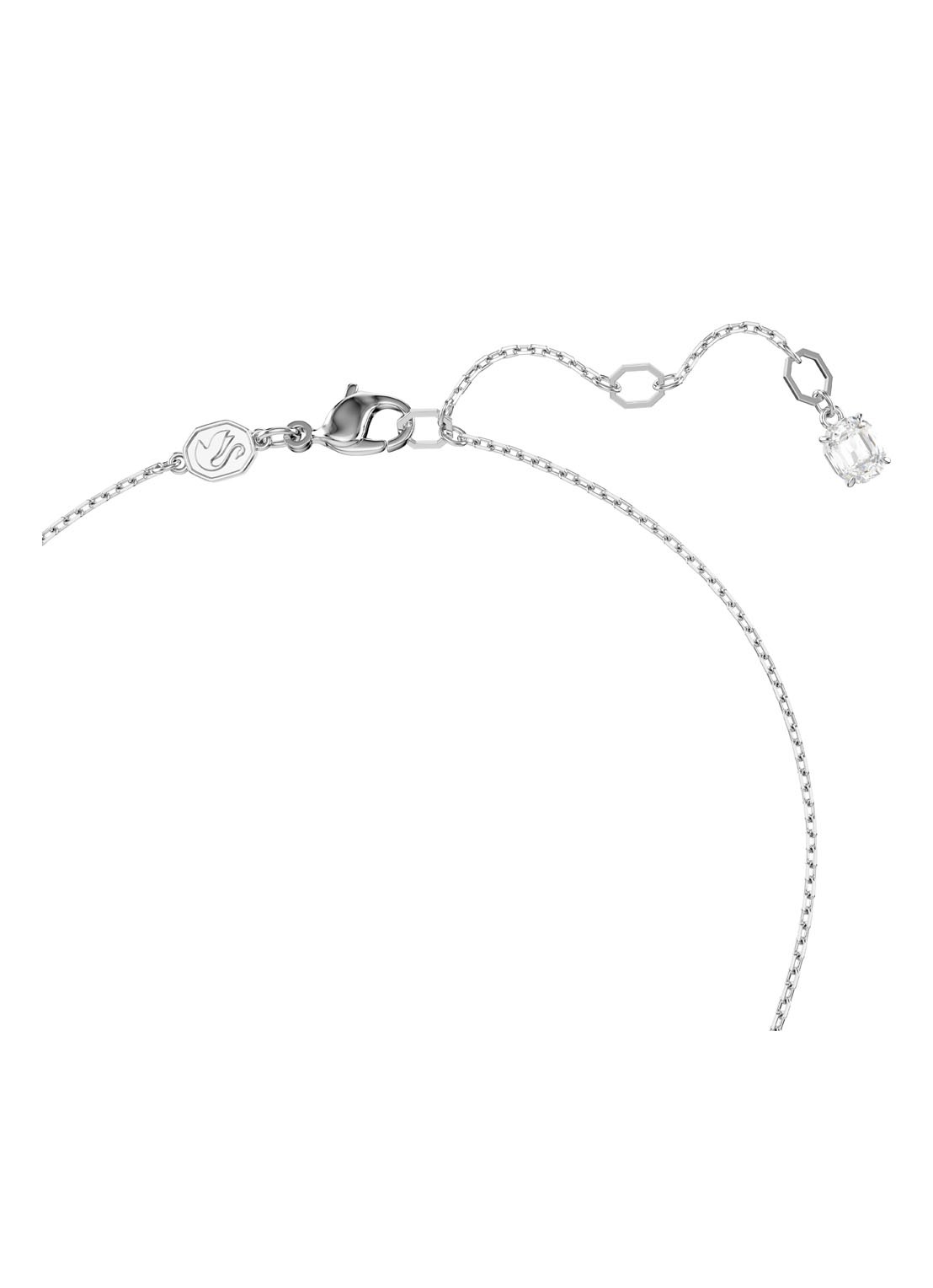 Swarovski Hyperbola ketting met kristal  - detail 2 zilver